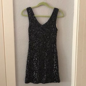 NWOT Sequin Black Dress